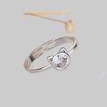 Bague ouverte en acier inoxydable motif chat pour femme