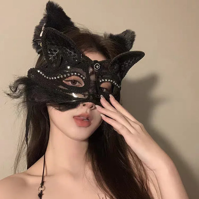 Masque en dentelle sexy pour femmes - Accessoires cosplay et fête par CatNShop
