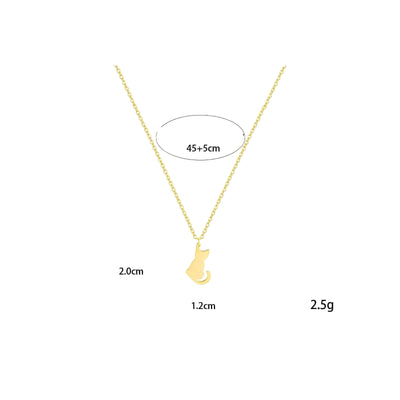 Collier élégant en acier inoxydable