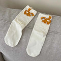 Chaussettes mi-mollet imprimées fesses de chat 3D - Cadeau original en coton