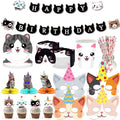 Fournitures de fête chat dessin animé pour enfants