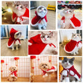 Costume Drôle de Père Noël pour Chiens et Chats - Vêtements Chauds et Mignons d'Hiver