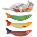 Poisson interactif en peluche pour chat