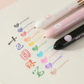 Stylo à bille Patte de Chaton 10 en 1 - 1 pièce, encre colorée - Fournitures scolaires Kawaii pour enfants