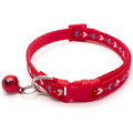 Collier pour chat avec motifs colorés et cloche