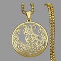 Collier personnalisé en acier inoxydable avec pendentif chat
