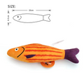 Poisson interactif en peluche pour chat
