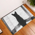 Tapis antidérapant en coton motif animaux pour la maison