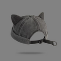 Chapeau beanie en coton unisexe avec oreilles de chat