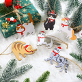 Ornements de Noël en bois pour chats - Set de 24 décorations