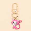 Porte-clés Kawaii Chat en Émail - Accessoire Mignon