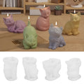 Moules à Bougies en Silicone Chaton 3D - Artisanat Mignon pour Animaux de Compagnie