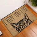 Tapis antidérapant en coton motif animaux pour la maison