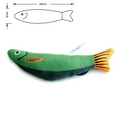Poisson interactif en peluche pour chat