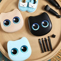 Set de 6 pinceaux de maquillage de voyage avec miroir