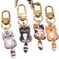 Porte-clés chat mignon en métal