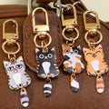 Porte-clés Chat Kawaii en Métal - Accessoire Mode et Cadeau Idéal