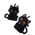 Serviette en Microfibre Chat Noir