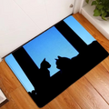Tapis antidérapant en coton motif animaux pour la maison