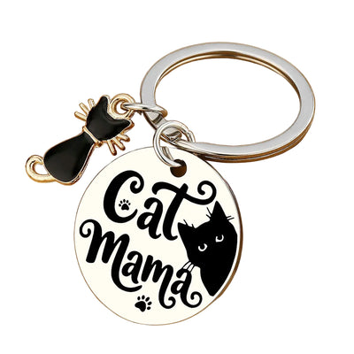 Cadeau clé en forme de chat noir