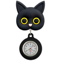 Horloge de poche chat mignon en 3D
