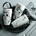Mug en céramique chat avec couvercle - 600ml