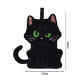 Serviette en Microfibre Chat Noir