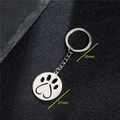 Porte-clés créatif Chat en acier inoxydable