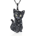Collier élégant pour femmes avec pendentif chat