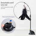 Jouet pour chat avec cloche arc-en-ciel et ventouse - Durable et auto-haut