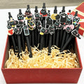 Stylo à bille chat noir par CatNShop - Lot de 5, 15 ou 20 pièces