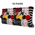 Lot de 5 paires de chaussettes pour femmes avec motifs de chats - Confortables et amusantes