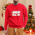 Sweatshirt Noël avec imprimé chat