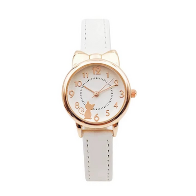 Montre Cartoon pour Enfants - Chat Mignon et Waterproof