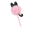 Stylo à bille peluche chat avec pompon