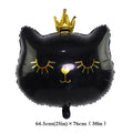 Ballon Couronne Rose en Aluminium pour Chat - Décoration Anniversaire