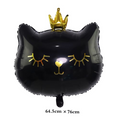 Ballons en forme de chat rose ou noir- Décoration festive