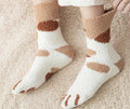 Chaussettes Kawaii Fleece Chien et Chat