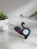 Montre de poche à quartz avec pendentif chat - porte-clés tendance GL58K
