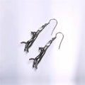 Boucles d'oreilles en forme de chat avec zirconium