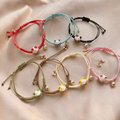 Bracelet kawaii chat en céramique ajustable