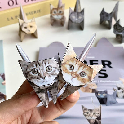 Set de 50 Feuilles de Papier Origami Animaux pour DIY