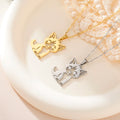 Collier pendentif Chaton Cazador en acier inoxydable - Bijoux pour femmes