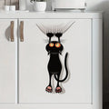 Autocollant chat noir mignon pour décoration murale et voiture - CatNShop