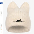 Bonnet tricotées avec oreilles de chat pour un look tendance