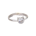 Bague ouverte en acier inoxydable motif chat pour femme
