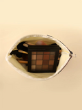 Trousse de maquillage en velours côtelé pour femmes