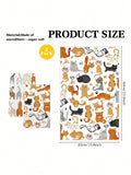 Serviette multi-usage en polyester motif queue de chat - Lot de 2