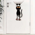 Autocollant chat noir mignon pour décoration murale et voiture - CatNShop