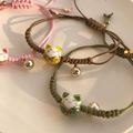 Bracelet kawaii chat en céramique ajustable